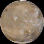 Global View of Mars - Center longitude: 180 W