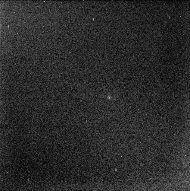 Mars Rover Opportunity's View of Comet (Blink of Two Exposures)
