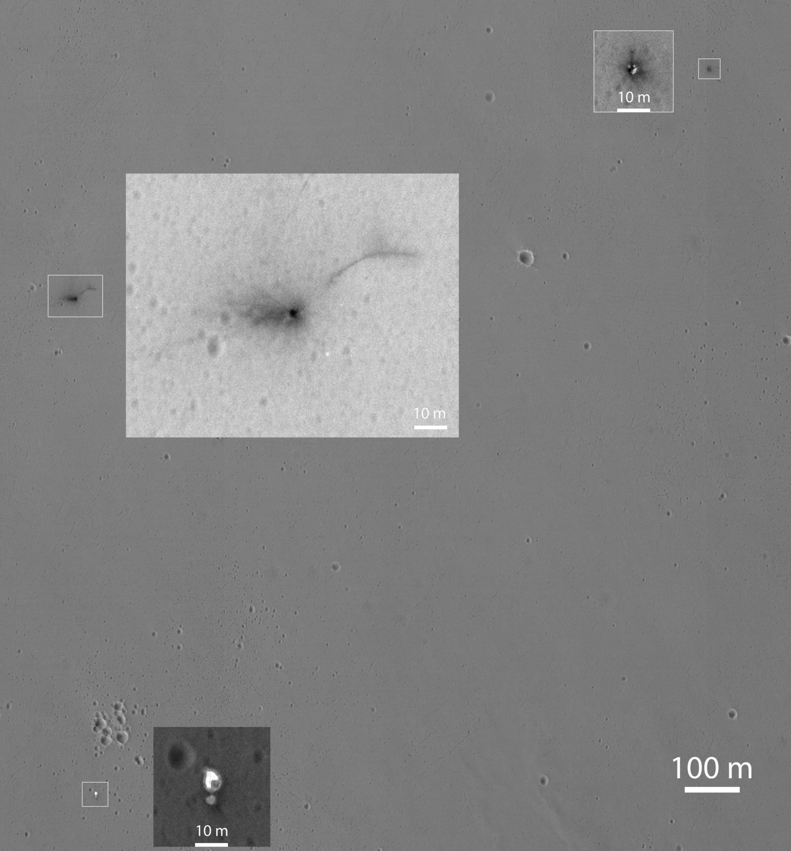 Closer Look at Schiaparelli Impact Site on Mars