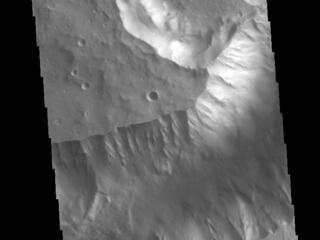This image from NASAs Mars Odyssey shows a portion of Shalbatana Vallis.