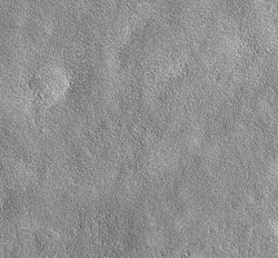 This high resolution image taken by MRO shows the Viking 2 landing site.