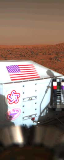 Viking Lander 1's U.S. Flag
