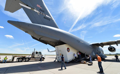 View image for MAVEN loaded onto C-17