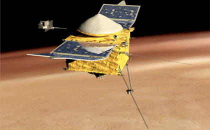 View image for Artist's Concept of MAVEN side view