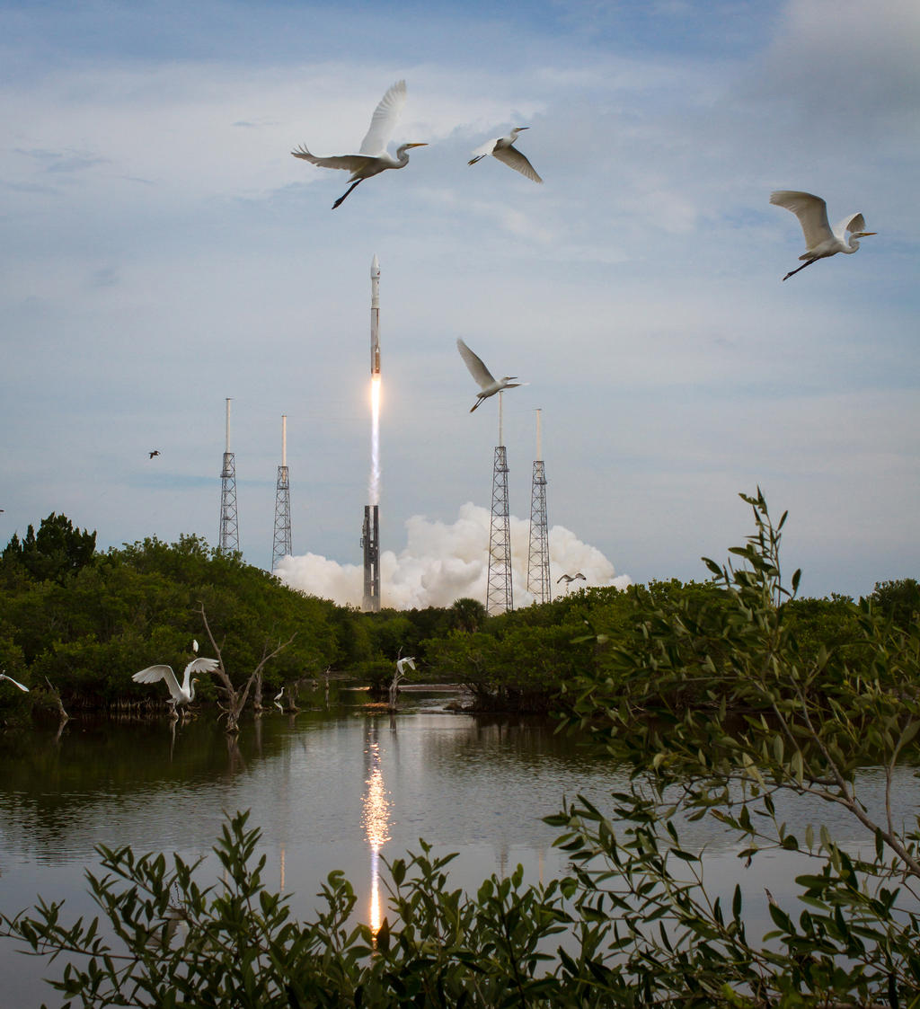 The United Launch Alliance Atlas V rocket with NASA's Mars Atmosphere and Volatile EvolutioN (MAVEN) spacecraft launches from the Cape Canaveral Air Force Station Space Launch Complex 41, Monday, Nov. 18, 2013, Cape Canaveral, Florida.