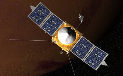 View image for MAVEN Orbiting Mars