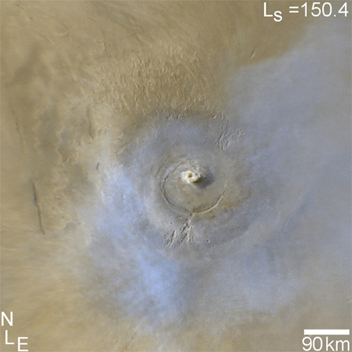 image slideshow of the Storm-Chasing Orbiter Tracking Martian Weather