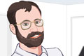 Link to Dr. C - illustration of Dr. C, a caucasian man with a beard and glasses.