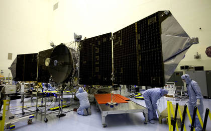View image for MAVEN Solar Arrays Tested