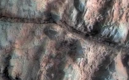 View image for Opportunity Inspects 'Gasconade' on 'Spirit Mound' of Mars