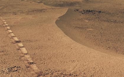 View image for Mars Rover Opportunity's View of 'Orion Crater'