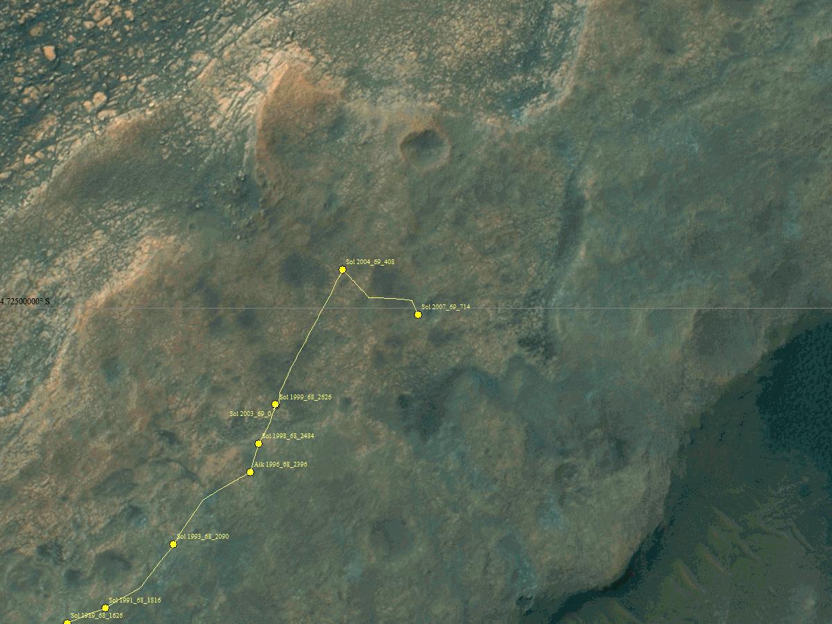 MARS: CURIOSITY u krateru  GALE Vol II. - Page 18 Curiosity_Location_Sol2007-full