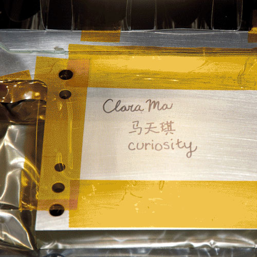 Clara Ma Signature on Curiosity