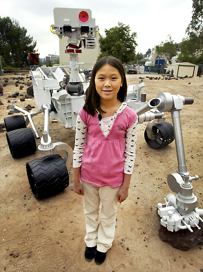 Clara Ma in the Mars Yard