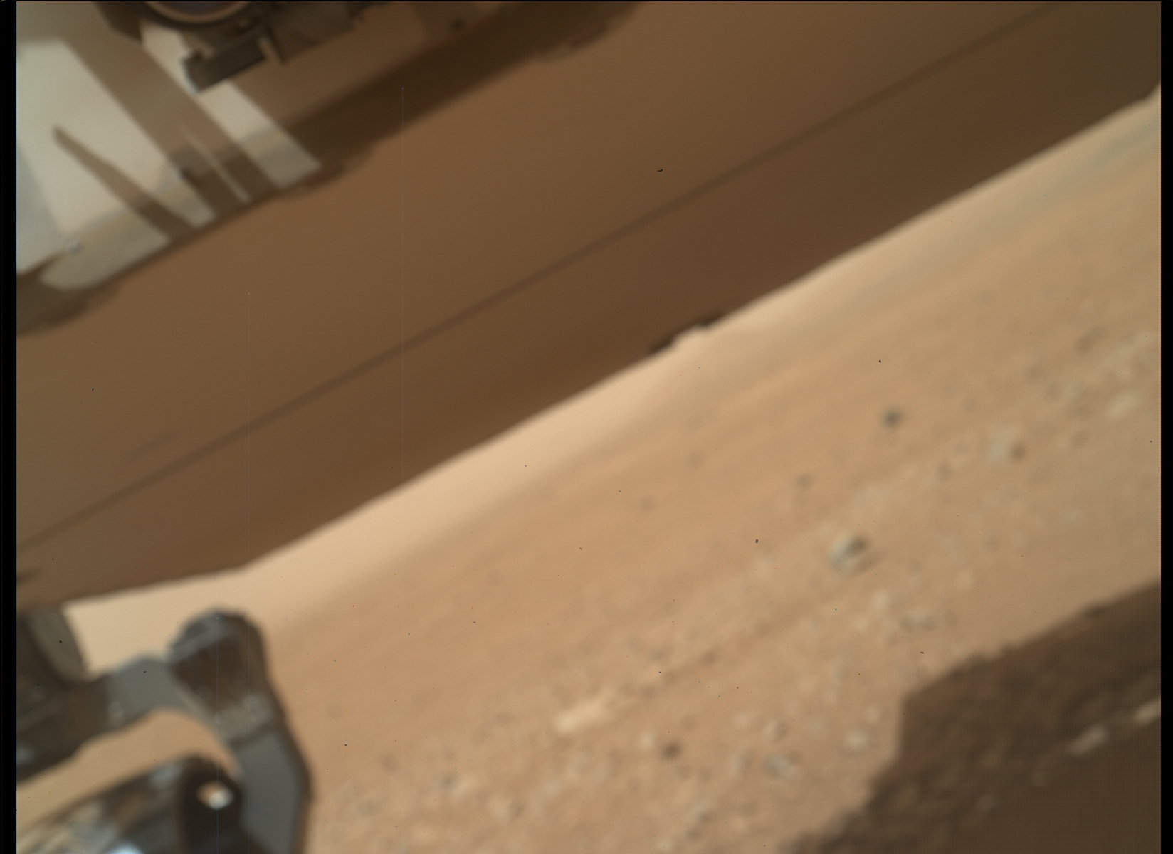 Nasa's Mars rover Curiosity acquired this image using its Mars Hand Lens Imager (MAHLI) on Sol 34