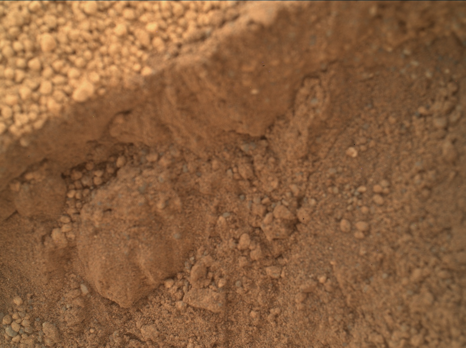 Nasa's Mars rover Curiosity acquired this image using its Mars Hand Lens Imager (MAHLI) on Sol 67
