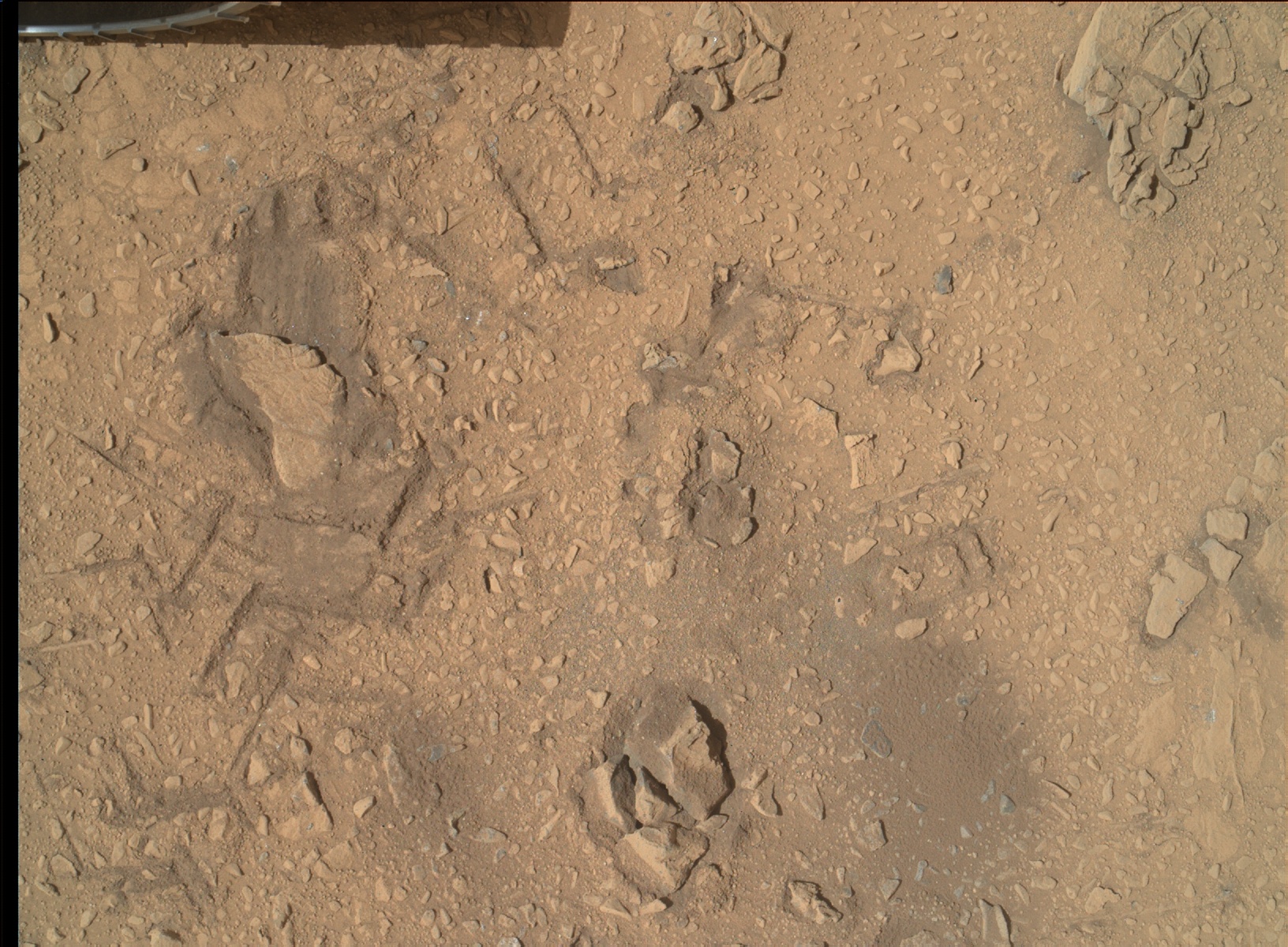 Nasa's Mars rover Curiosity acquired this image using its Mars Hand Lens Imager (MAHLI) on Sol 73