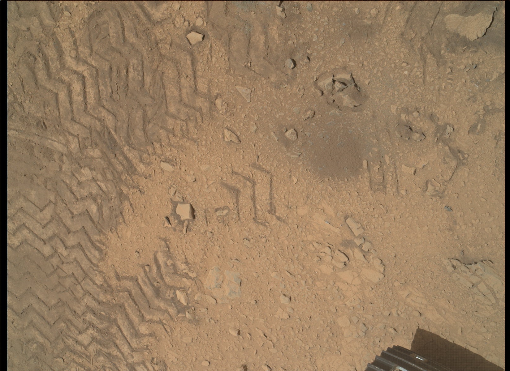 Nasa's Mars rover Curiosity acquired this image using its Mars Hand Lens Imager (MAHLI) on Sol 84