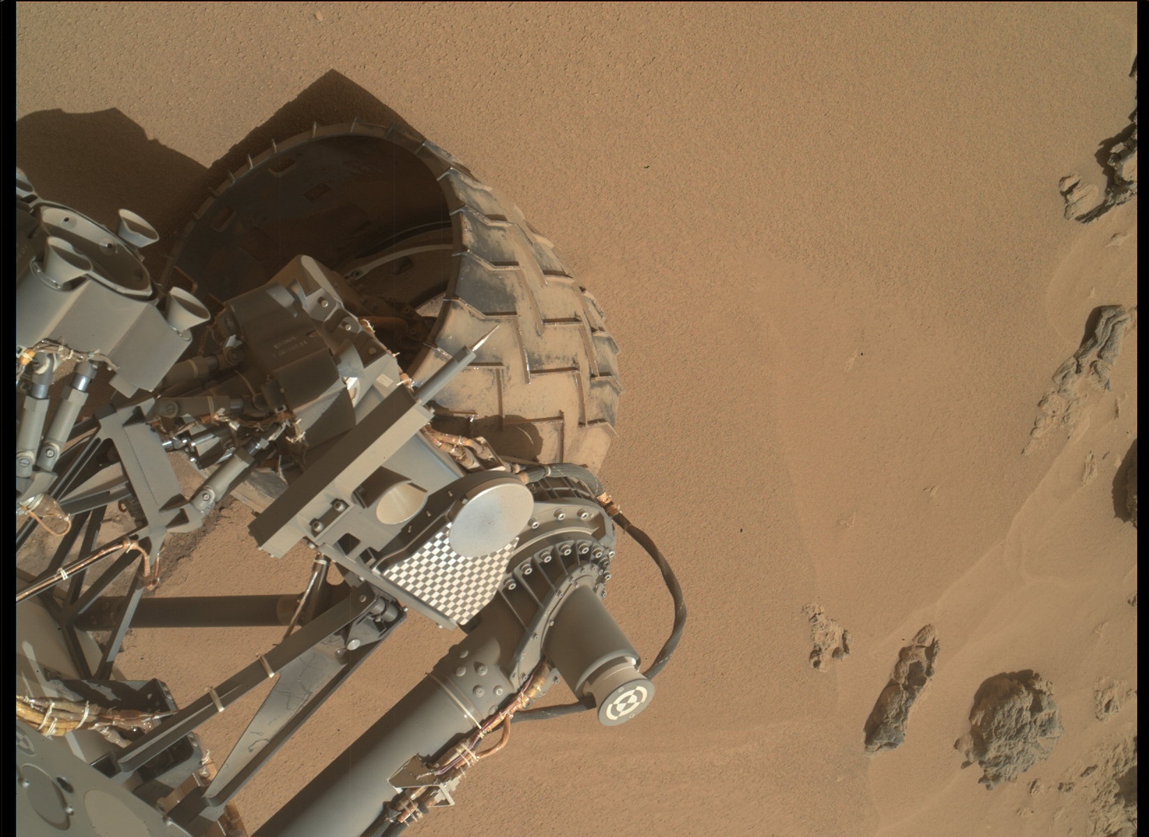 Nasa's Mars rover Curiosity acquired this image using its Mars Hand Lens Imager (MAHLI) on Sol 85