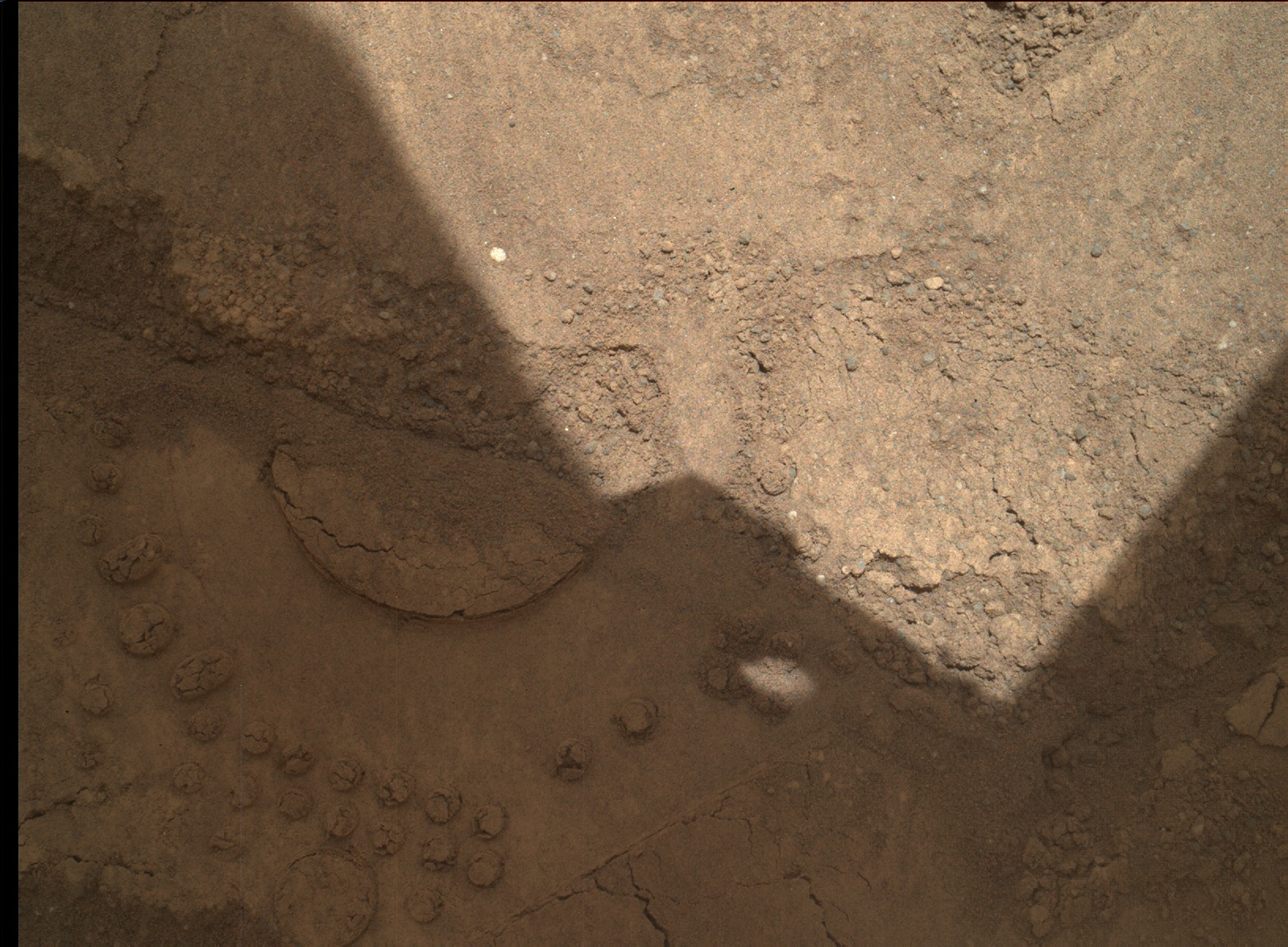 Nasa's Mars rover Curiosity acquired this image using its Mars Hand Lens Imager (MAHLI) on Sol 89