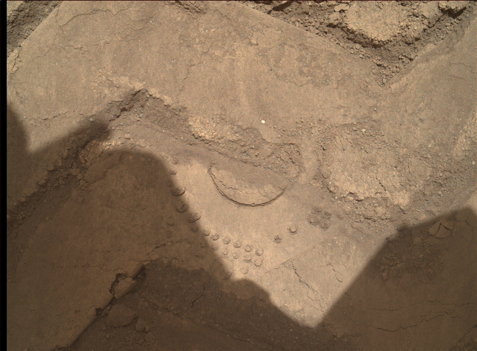 Nasa's Mars rover Curiosity acquired this image using its Mars Hand Lens Imager (MAHLI) on Sol 89