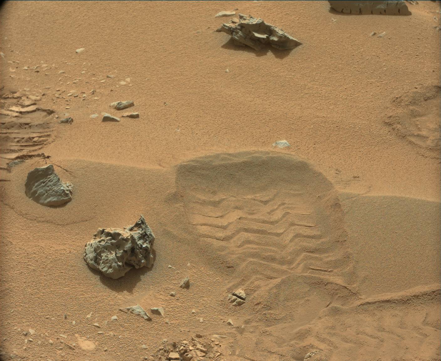 Nasa's Mars rover Curiosity acquired this image using its Mast Camera (Mastcam) on Sol 102
