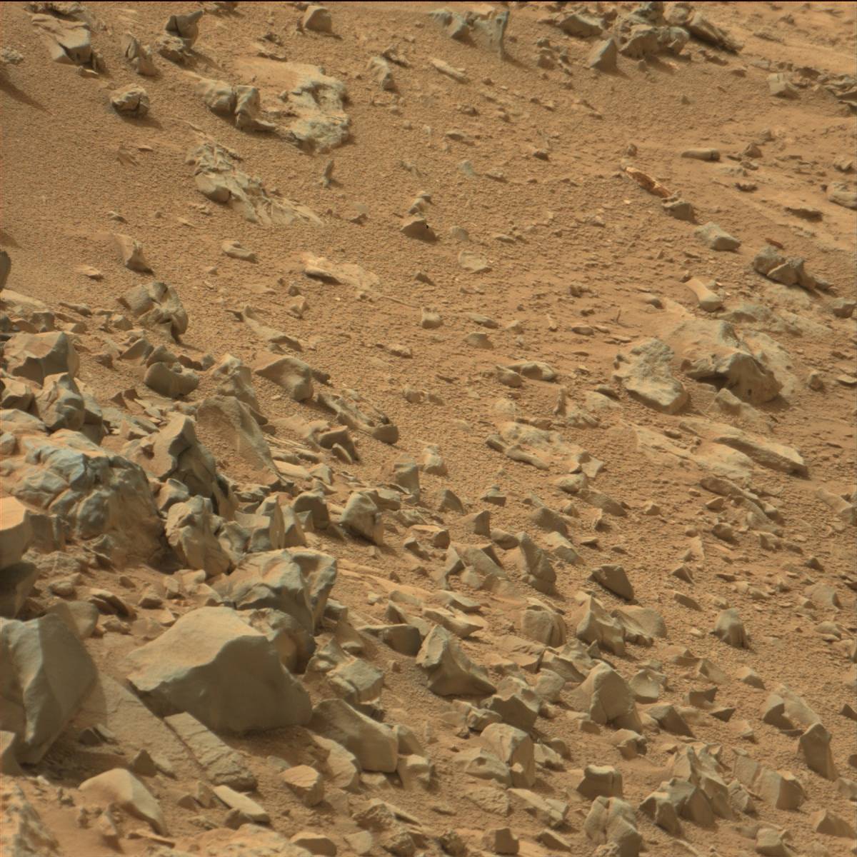 Nasa's Mars rover Curiosity acquired this image using its Mast Camera (Mastcam) on Sol 108