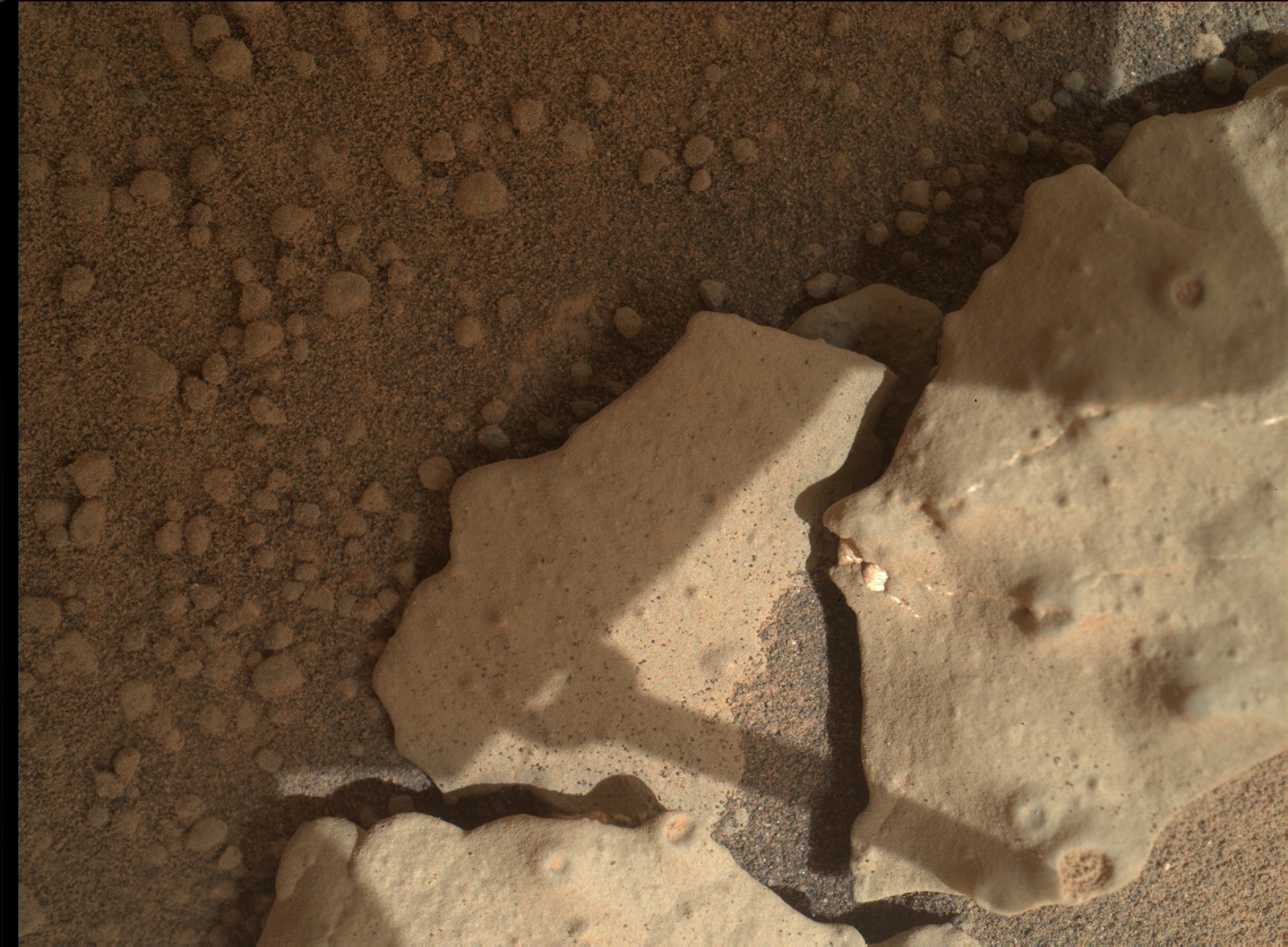 Nasa's Mars rover Curiosity acquired this image using its Mars Hand Lens Imager (MAHLI) on Sol 159