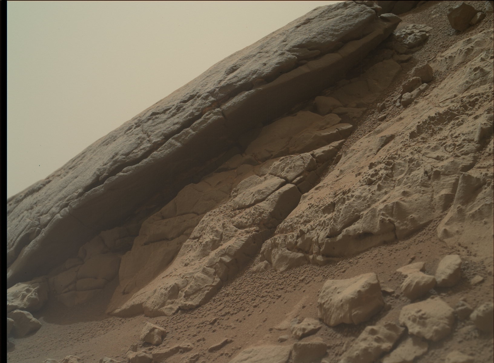 Nasa's Mars rover Curiosity acquired this image using its Mars Hand Lens Imager (MAHLI) on Sol 160