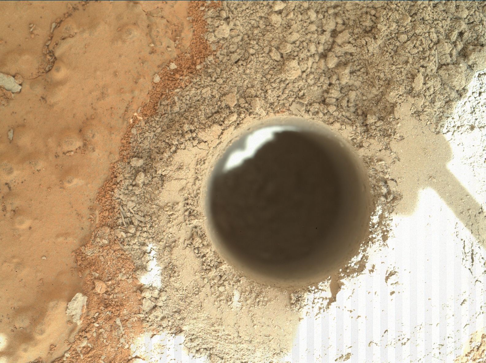 Nasa's Mars rover Curiosity acquired this image using its Mars Hand Lens Imager (MAHLI) on Sol 279