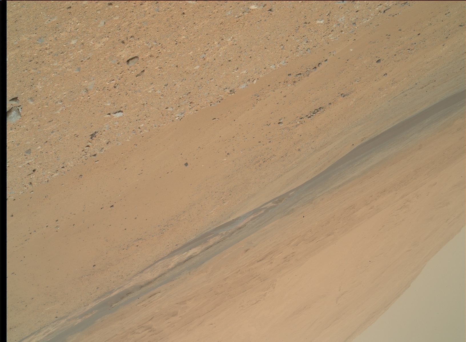 Nasa's Mars rover Curiosity acquired this image using its Mars Hand Lens Imager (MAHLI) on Sol 338