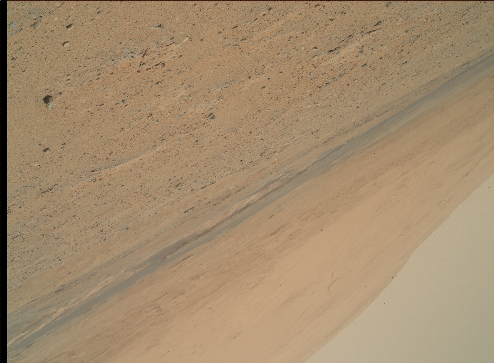 Nasa's Mars rover Curiosity acquired this image using its Mars Hand Lens Imager (MAHLI) on Sol 351