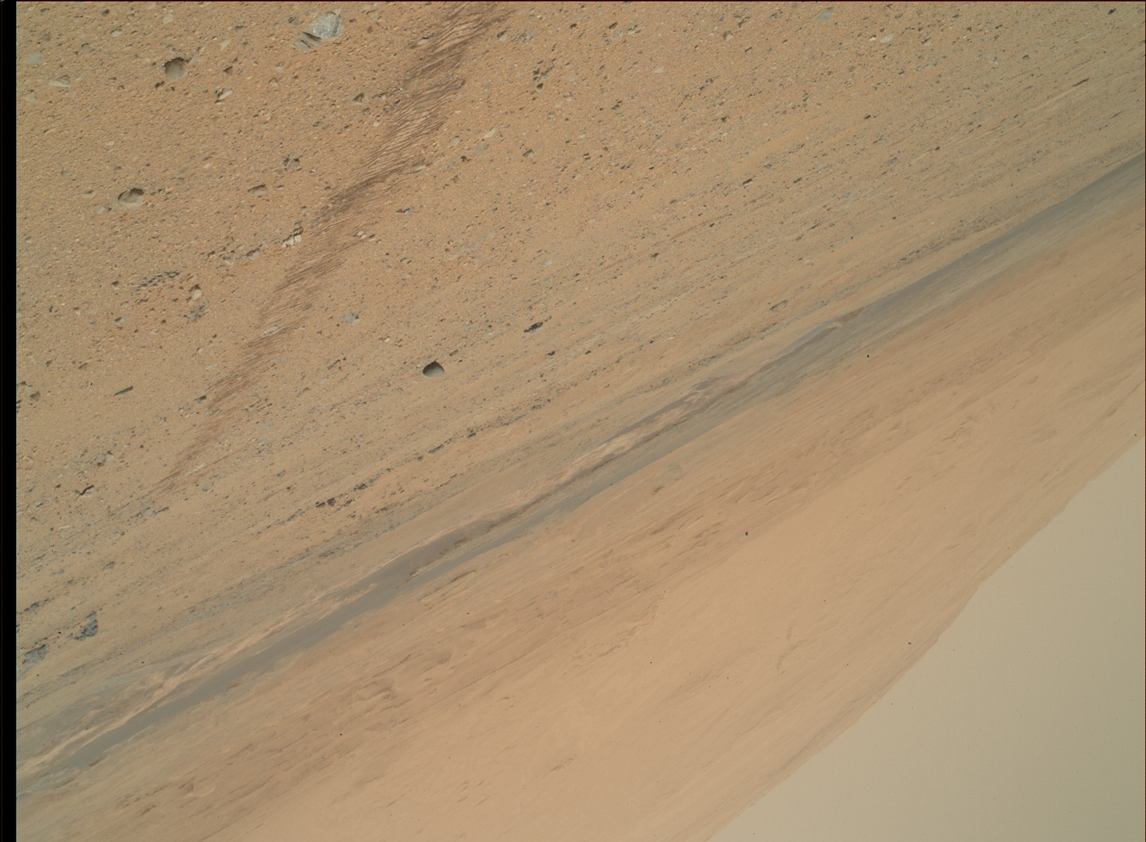 Nasa's Mars rover Curiosity acquired this image using its Mars Hand Lens Imager (MAHLI) on Sol 354