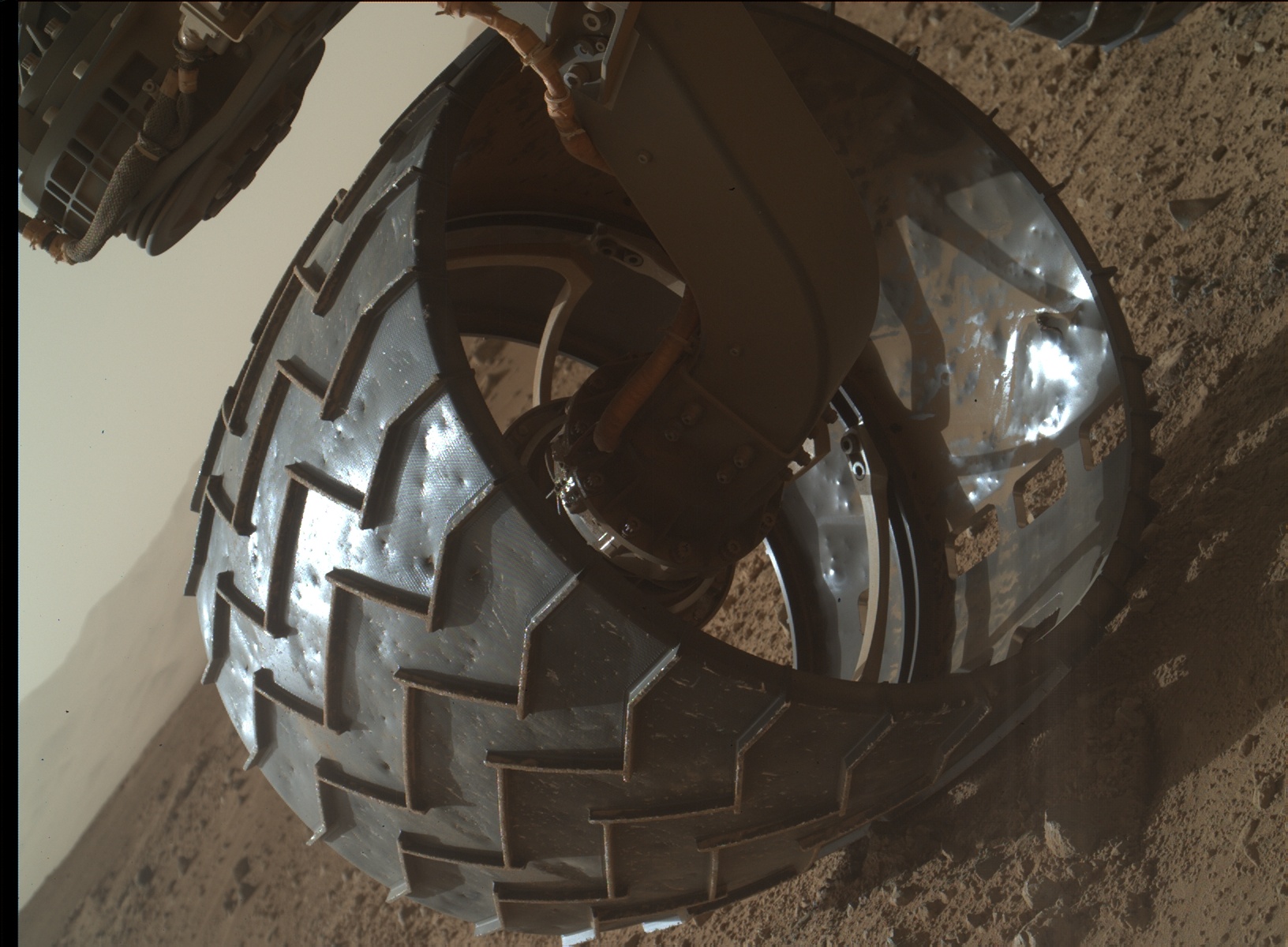 Nasa's Mars rover Curiosity acquired this image using its Mars Hand Lens Imager (MAHLI) on Sol 411