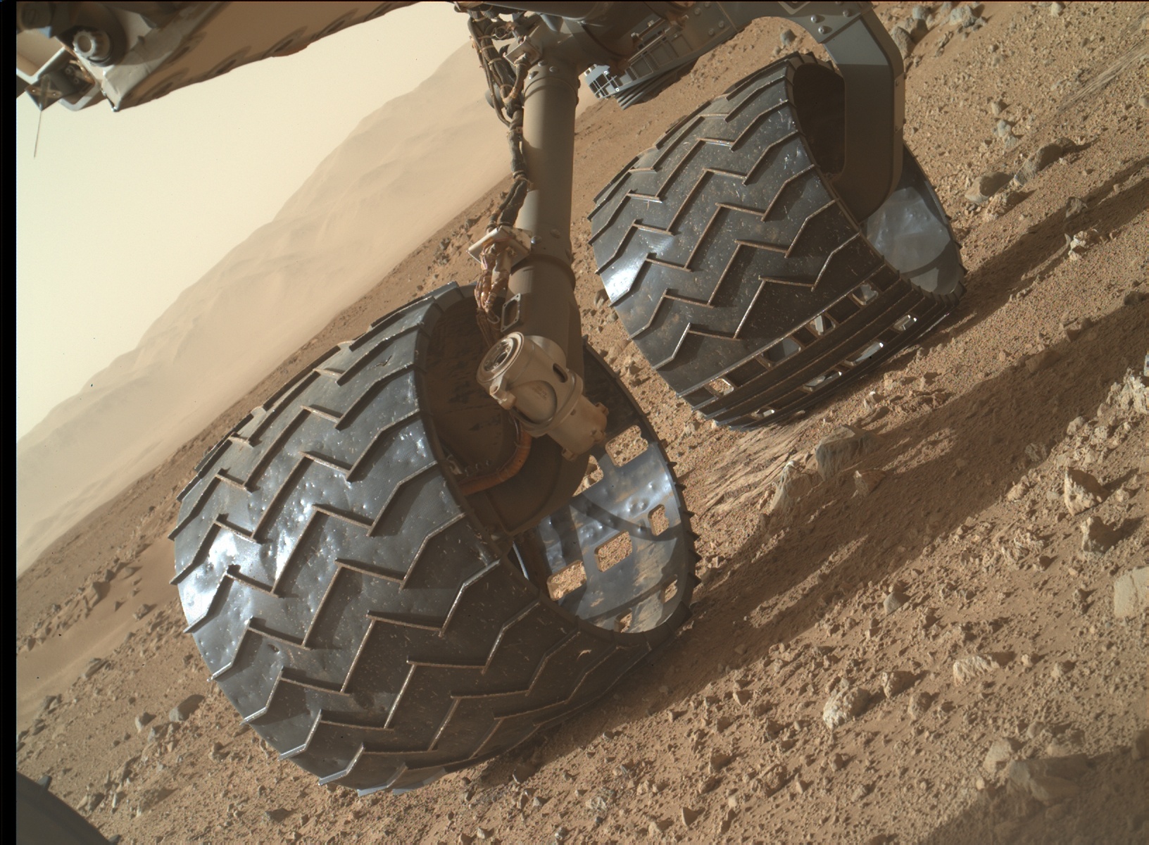 Nasa's Mars rover Curiosity acquired this image using its Mars Hand Lens Imager (MAHLI) on Sol 411