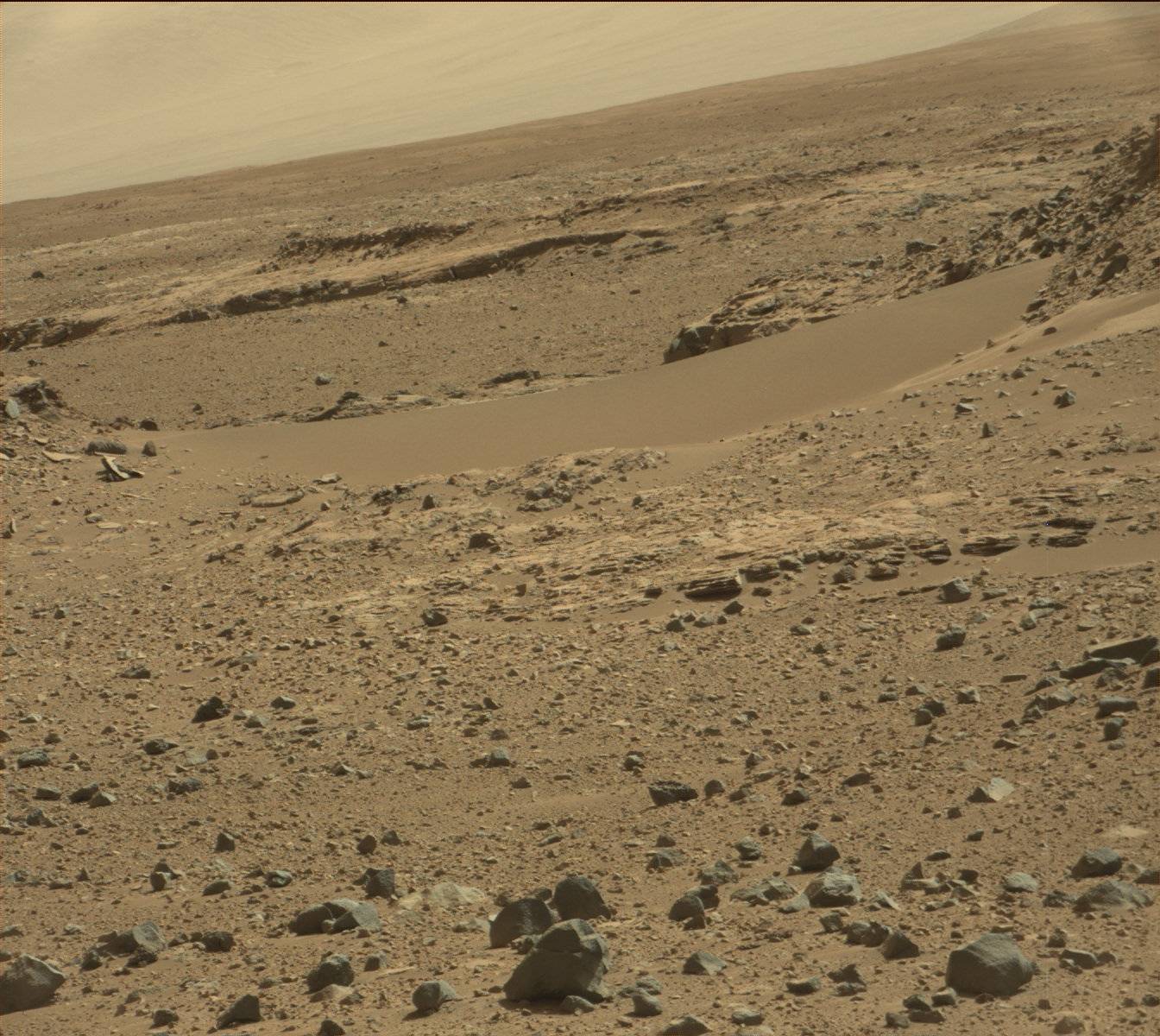 Nasa's Mars rover Curiosity acquired this image using its Mast Camera (Mastcam) on Sol 517