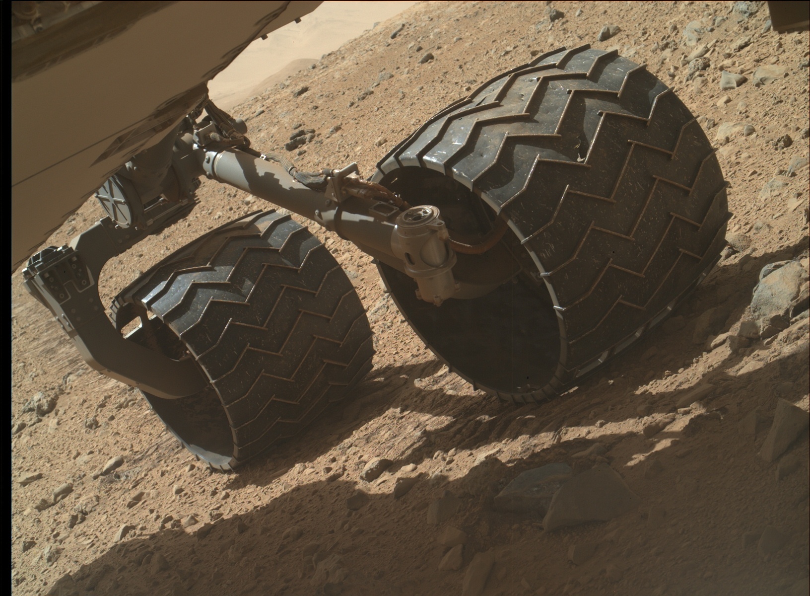 Nasa's Mars rover Curiosity acquired this image using its Mars Hand Lens Imager (MAHLI) on Sol 518
