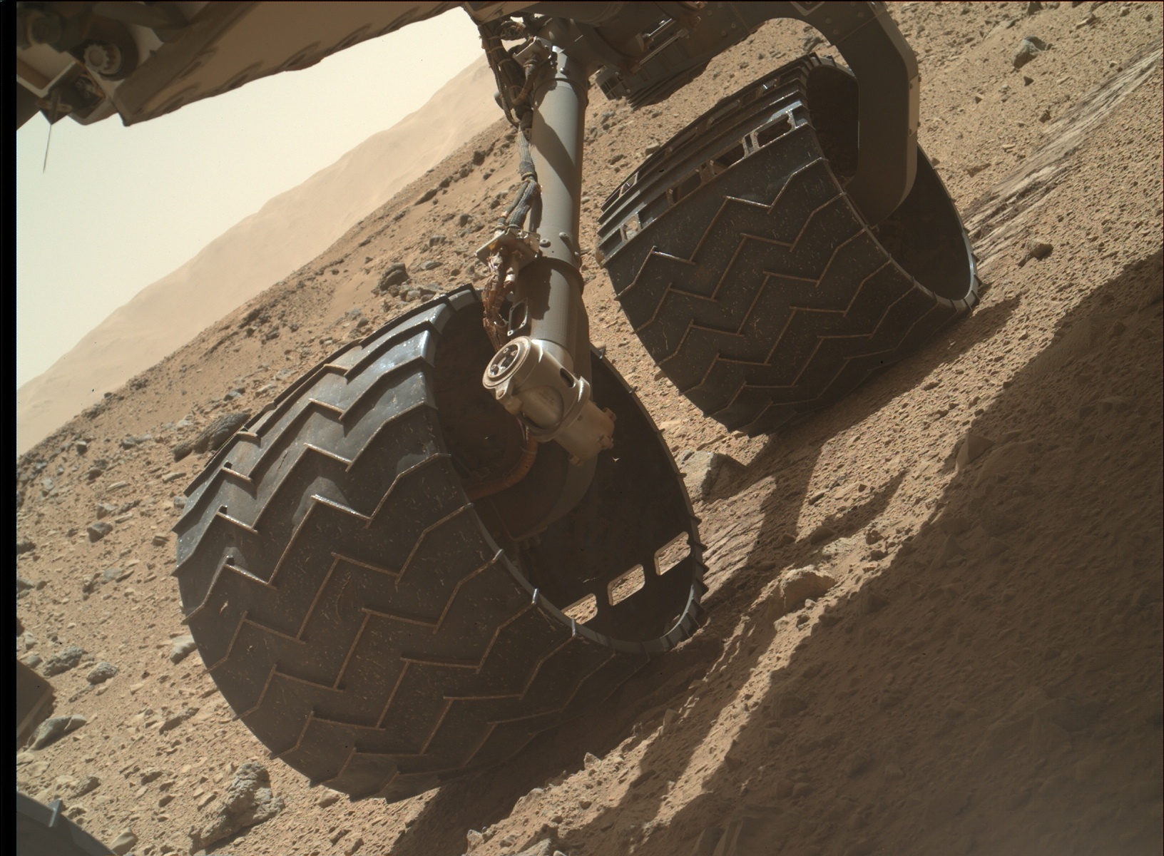Nasa's Mars rover Curiosity acquired this image using its Mars Hand Lens Imager (MAHLI) on Sol 524