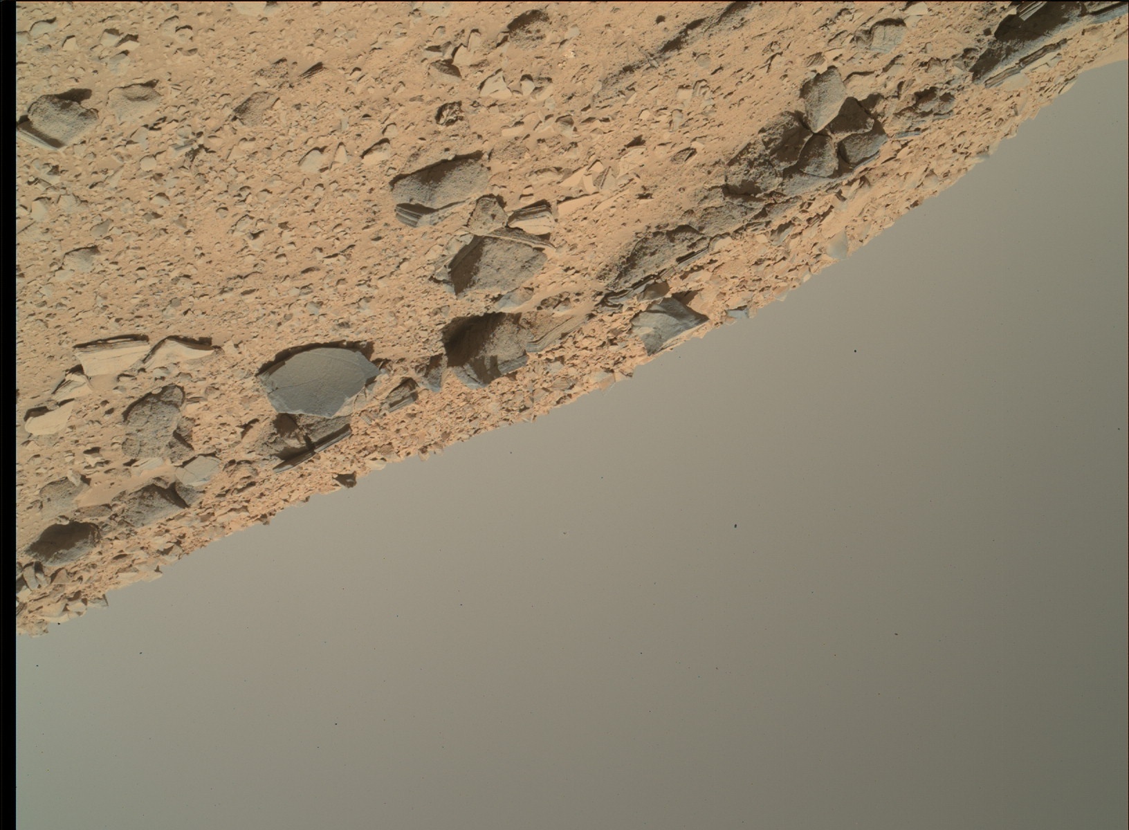 Nasa's Mars rover Curiosity acquired this image using its Mars Hand Lens Imager (MAHLI) on Sol 535