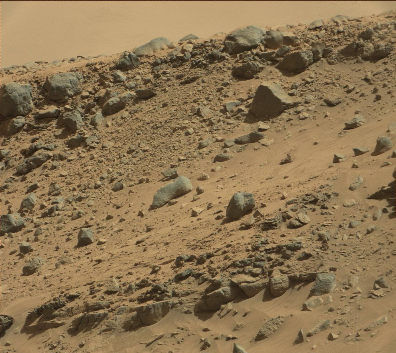 Nasa's Mars rover Curiosity acquired this image using its Mast Camera (Mastcam) on Sol 538