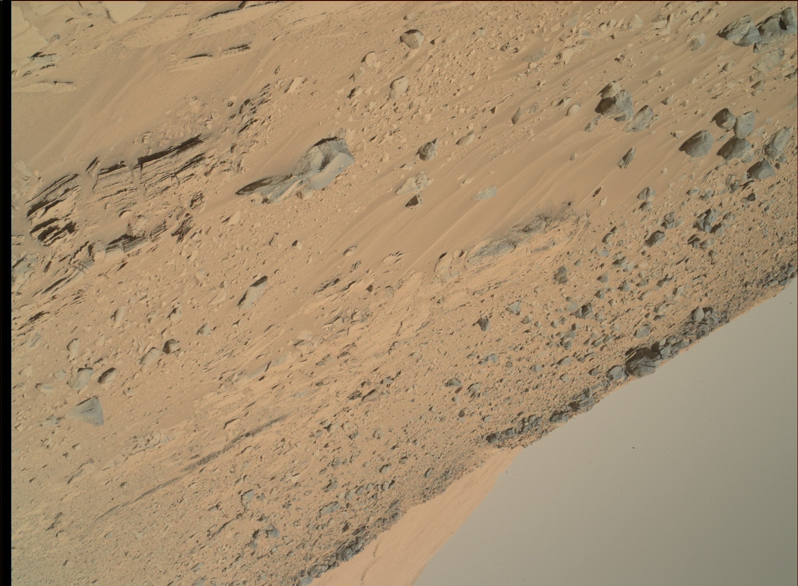 Nasa's Mars rover Curiosity acquired this image using its Mars Hand Lens Imager (MAHLI) on Sol 539