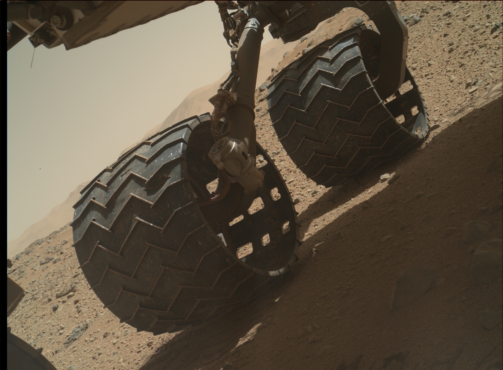 Nasa's Mars rover Curiosity acquired this image using its Mars Hand Lens Imager (MAHLI) on Sol 549