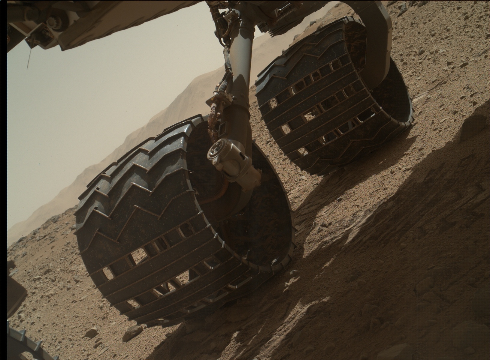 Nasa's Mars rover Curiosity acquired this image using its Mars Hand Lens Imager (MAHLI) on Sol 549