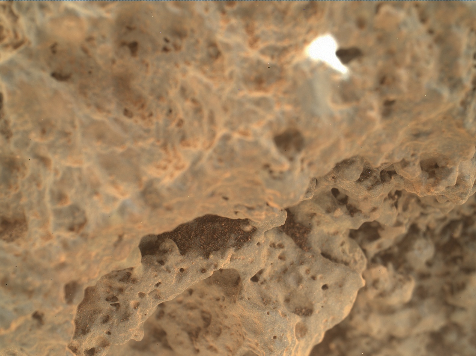 Nasa's Mars rover Curiosity acquired this image using its Mars Hand Lens Imager (MAHLI) on Sol 550