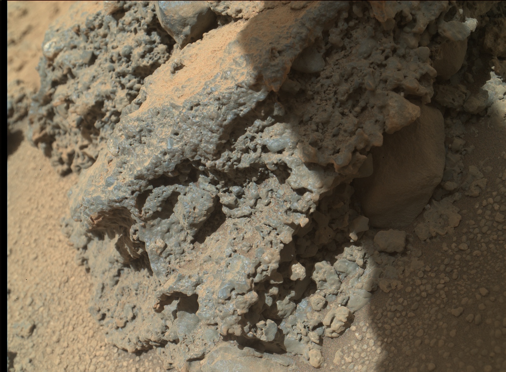 Nasa's Mars rover Curiosity acquired this image using its Mars Hand Lens Imager (MAHLI) on Sol 550