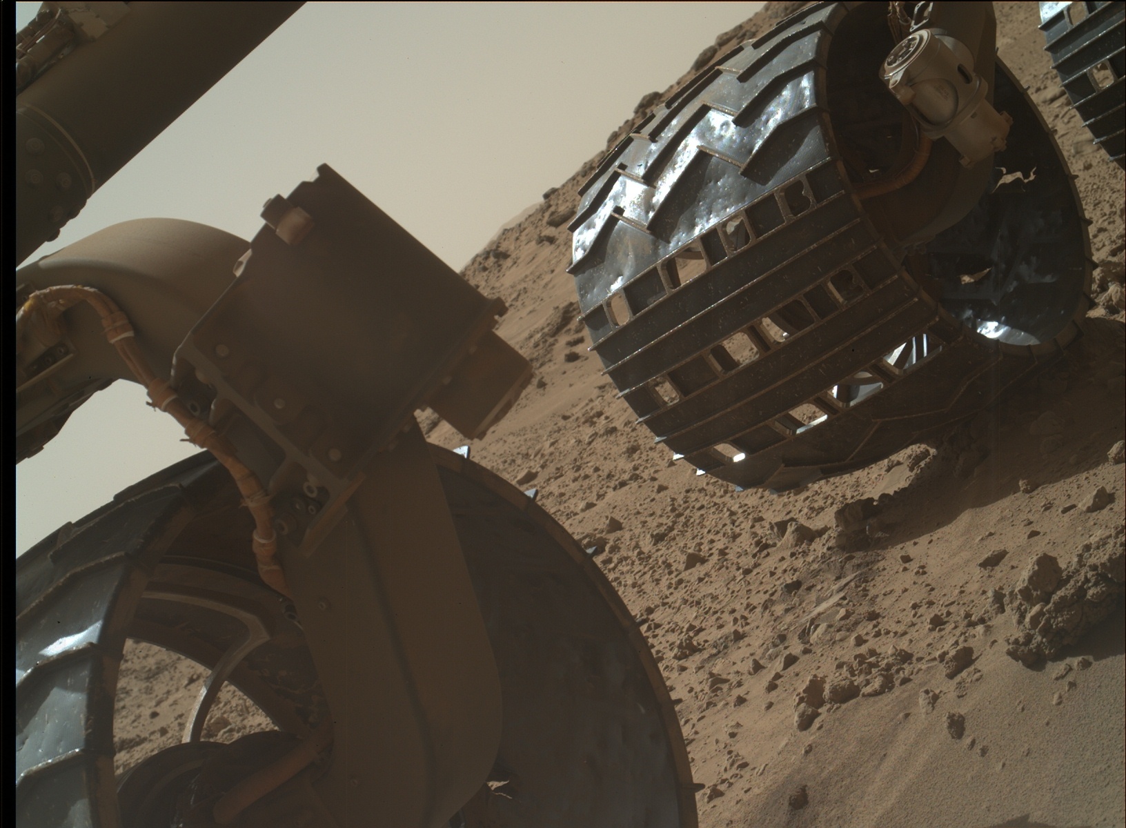 Nasa's Mars rover Curiosity acquired this image using its Mars Hand Lens Imager (MAHLI) on Sol 553