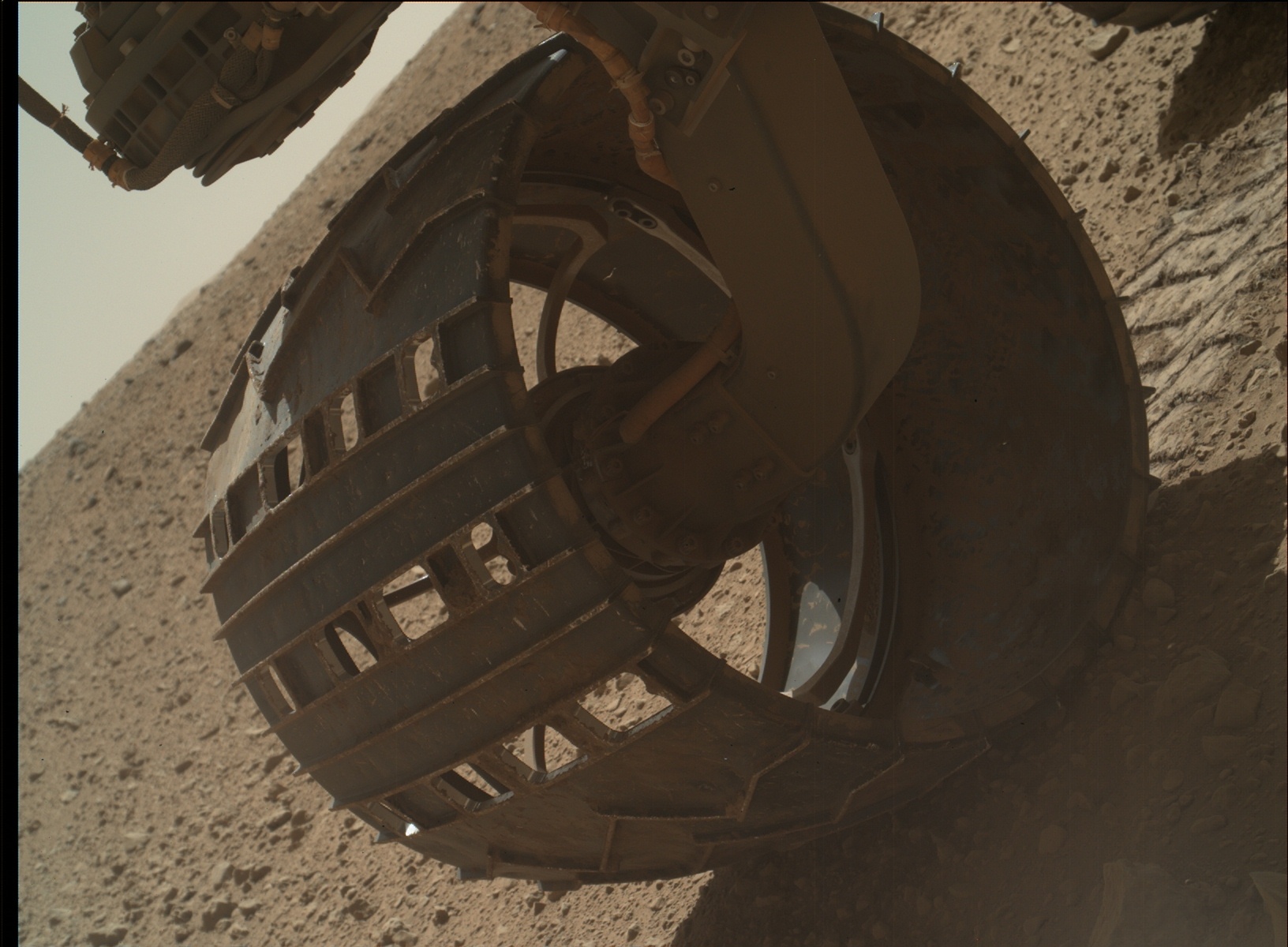 Nasa's Mars rover Curiosity acquired this image using its Mars Hand Lens Imager (MAHLI) on Sol 555