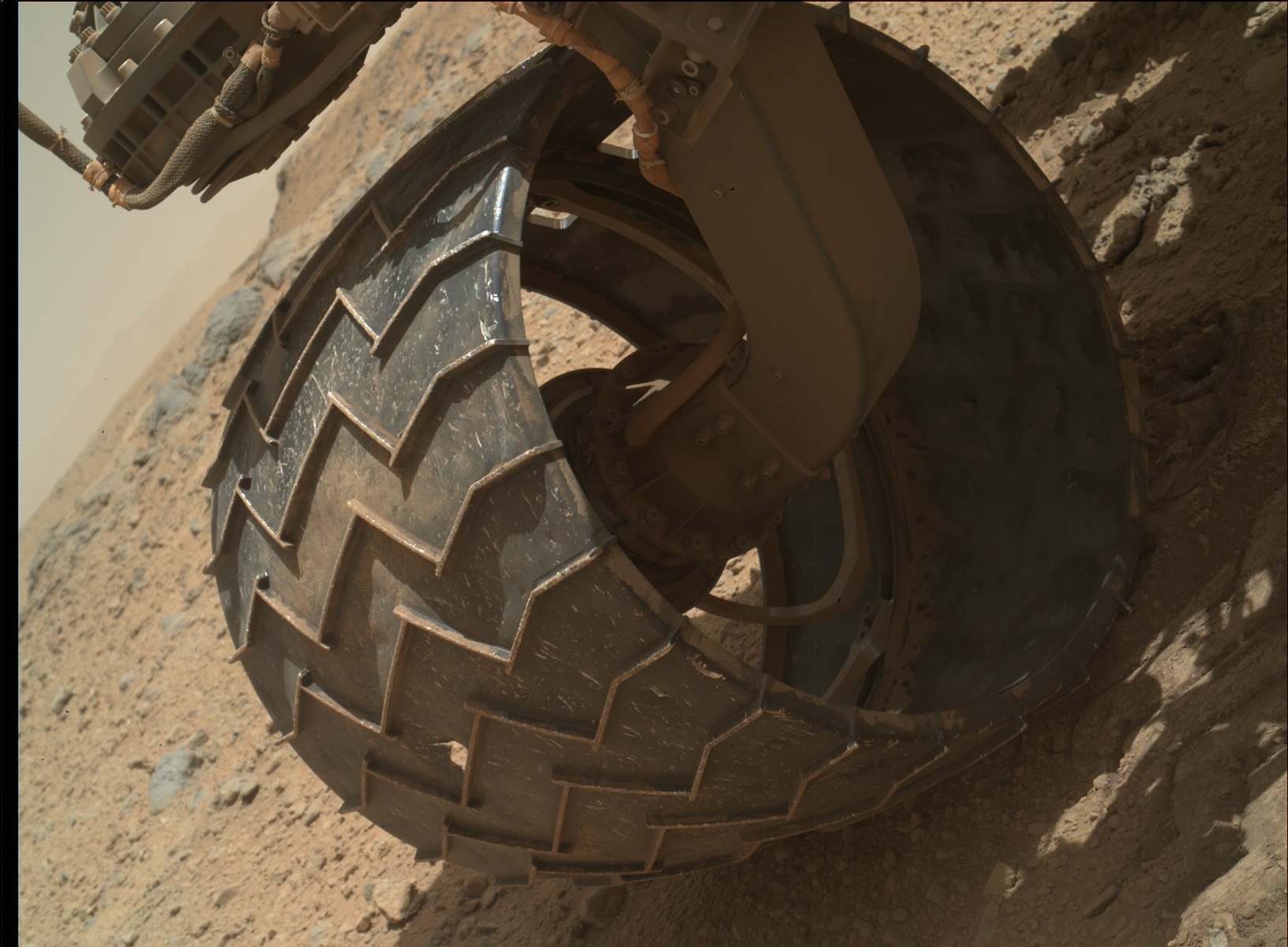 Nasa's Mars rover Curiosity acquired this image using its Mars Hand Lens Imager (MAHLI) on Sol 566