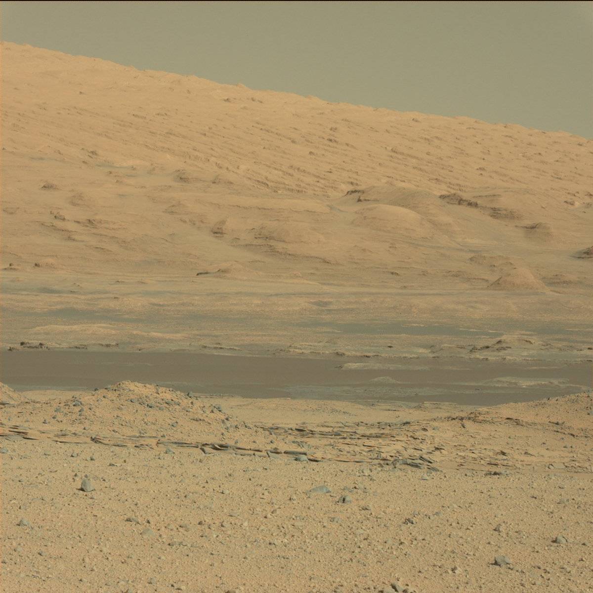Nasa's Mars rover Curiosity acquired this image using its Mast Camera (Mastcam) on Sol 571