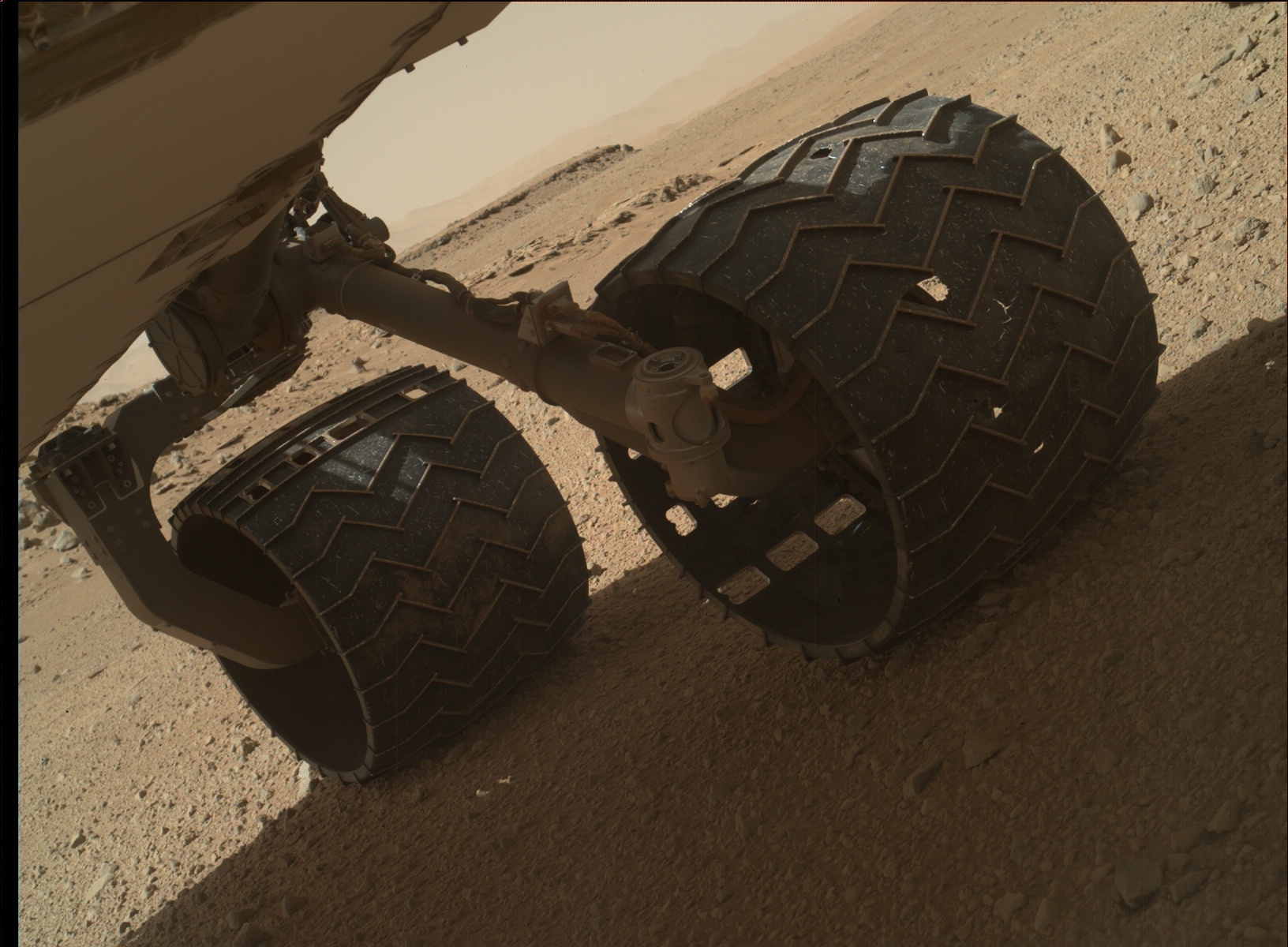 Nasa's Mars rover Curiosity acquired this image using its Mars Hand Lens Imager (MAHLI) on Sol 571